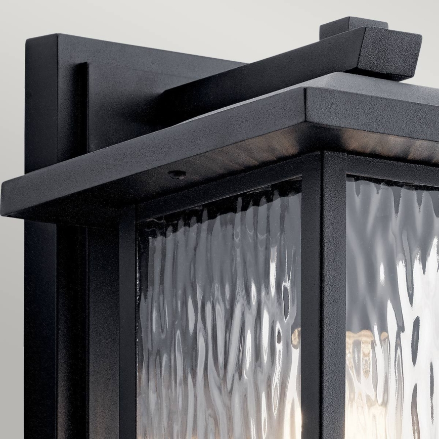 Kichler - Udendørs væglampe CAPPANNA 1xE27/60W/230V IP44 sort
