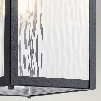 Kichler - Udendørs væglampe CAPPANNA 1xE27/60W/230V IP44 sort