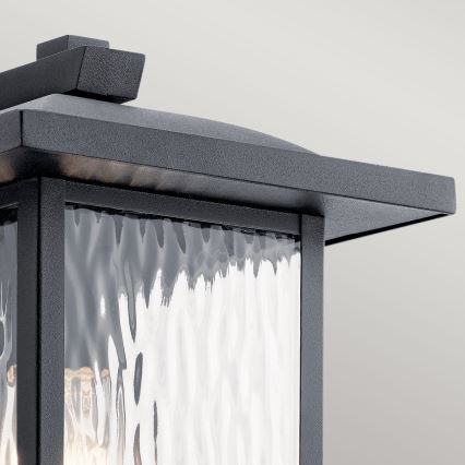 Kichler - Udendørs væglampe CAPPANNA 1xE27/60W/230V IP44 sort