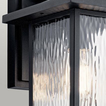 Kichler - Udendørs væglampe CAPPANNA 1xE27/60W/230V IP44 sort
