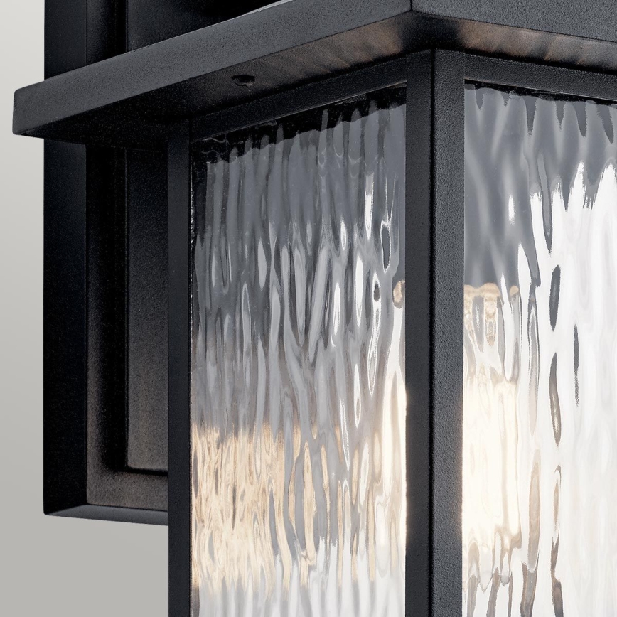 Kichler - Udendørs væglampe CAPPANNA 1xE27/60W/230V IP44 sort