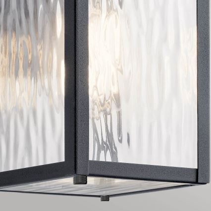 Kichler - Udendørs væglampe CAPPANNA S 1xE27/60W/230V IP44 sort