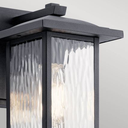 Kichler - Udendørs væglampe CAPPANNA 1xE27/60W/230V IP44 sort