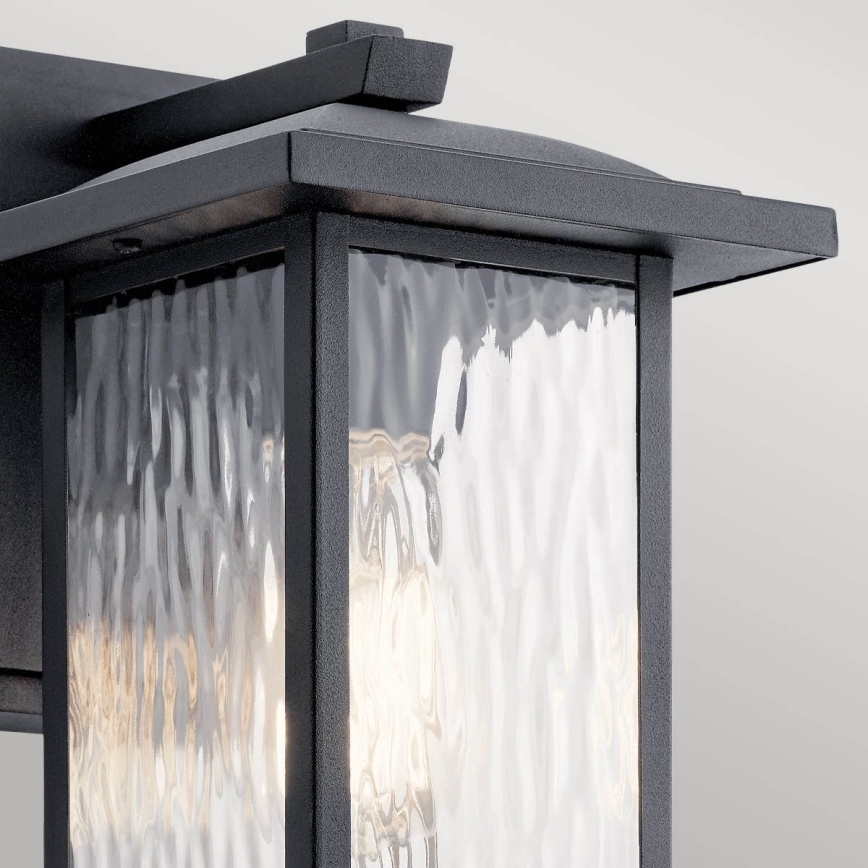 Kichler - Udendørs væglampe CAPPANNA 1xE27/60W/230V IP44 sort