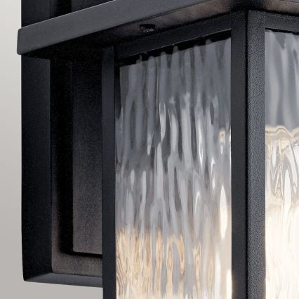 Kichler - Udendørs væglampe CAPPANNA 1xE27/60W/230V IP44 sort