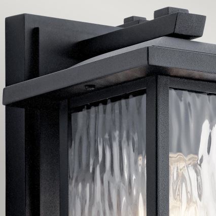 Kichler - Udendørs væglampe CAPPANNA 1xE27/60W/230V IP44 sort