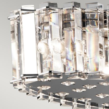 Kichler - LED pendel til badeværelse CRYSTAL SKYE 12xG9/3W/230V IP44