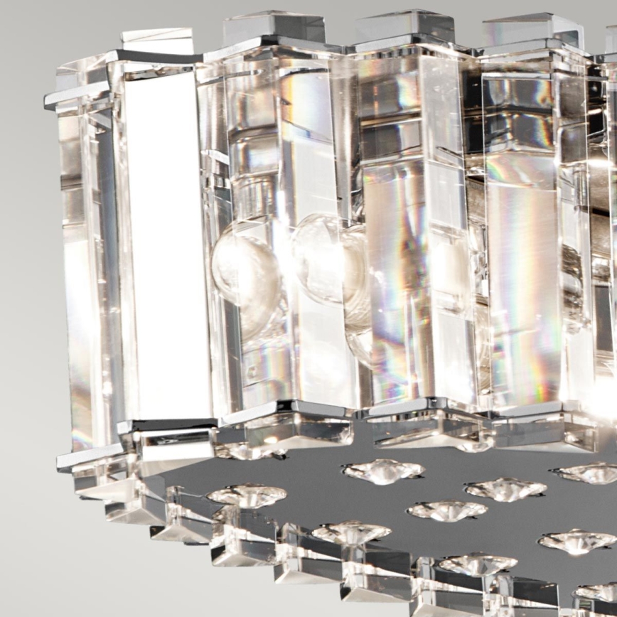 Kichler - LED pendel til badeværelse CRYSTAL SKYE 12xG9/3W/230V IP44
