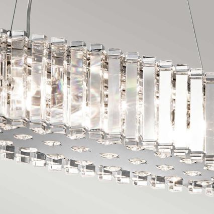 Kichler - LED pendel til badeværelse CRYSTAL SKYE 8xG9/3W/230V IP44