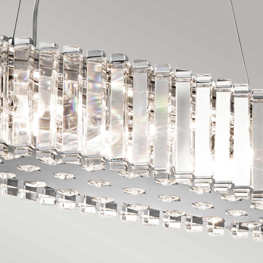 Kichler - LED pendel til badeværelse CRYSTAL SKYE 8xG9/3W/230V IP44