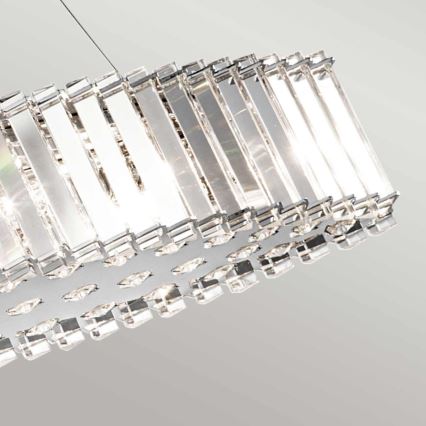 Kichler - LED pendel til badeværelse CRYSTAL SKYE 8xG9/3W/230V IP44