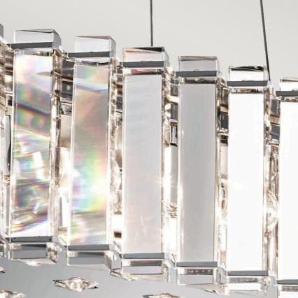 Kichler - LED pendel til badeværelse CRYSTAL SKYE 8xG9/3W/230V IP44