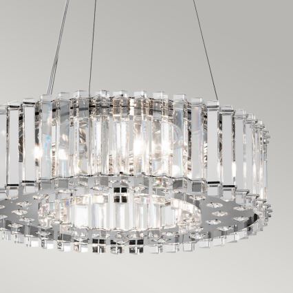 Kichler - LED pendel til badeværelse CRYSTAL SKYE 6xG9/3W/230V IP44
