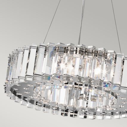 Kichler - LED pendel til badeværelse CRYSTAL SKYE 8xG9/3W/230V IP44