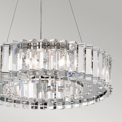 Kichler - LED pendel til badeværelse CRYSTAL SKYE 8xG9/3W/230V IP44