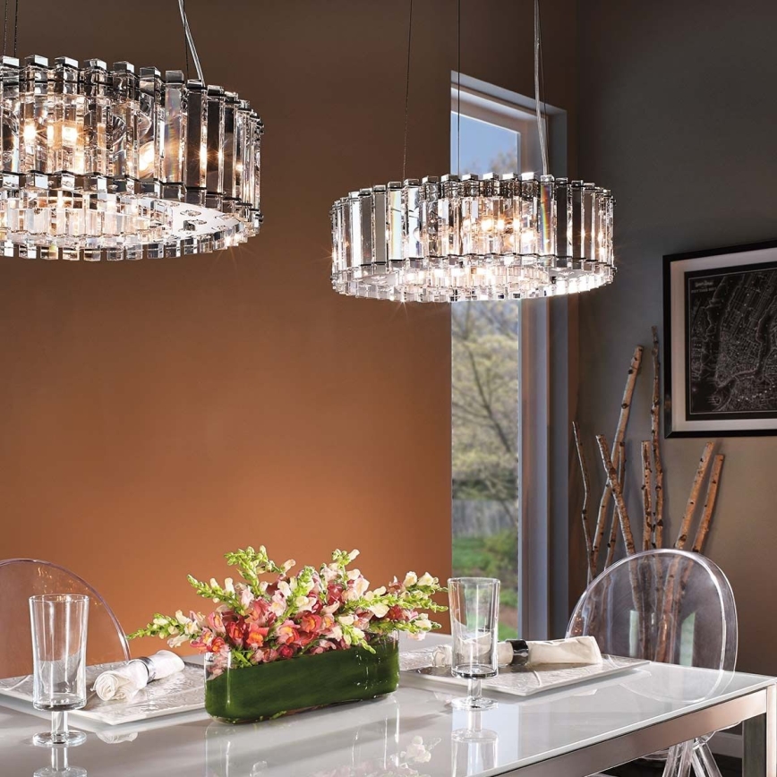 Kichler - LED pendel til badeværelse CRYSTAL SKYE 8xG9/3W/230V IP44