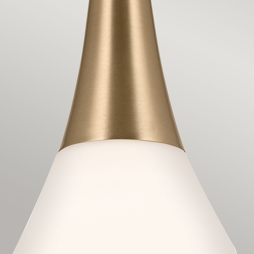 Kichler - Pendellampe DEELA 1xE27/60W/230V diameter 17,8 cm messing