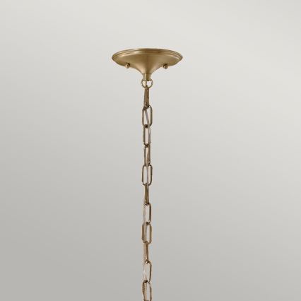 Kichler - Pendel med kædeophæng DELAROSA 1xE27/60W/230V sort/messing