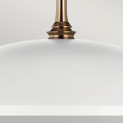 Kichler - Pendel med kædeophæng DELAROSA 1xE27/60W/230V hvid/messing