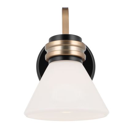 Kichler - LED Væglampe til badeværelse FARUM 1xG9/3W/230V IP44 sort/messing