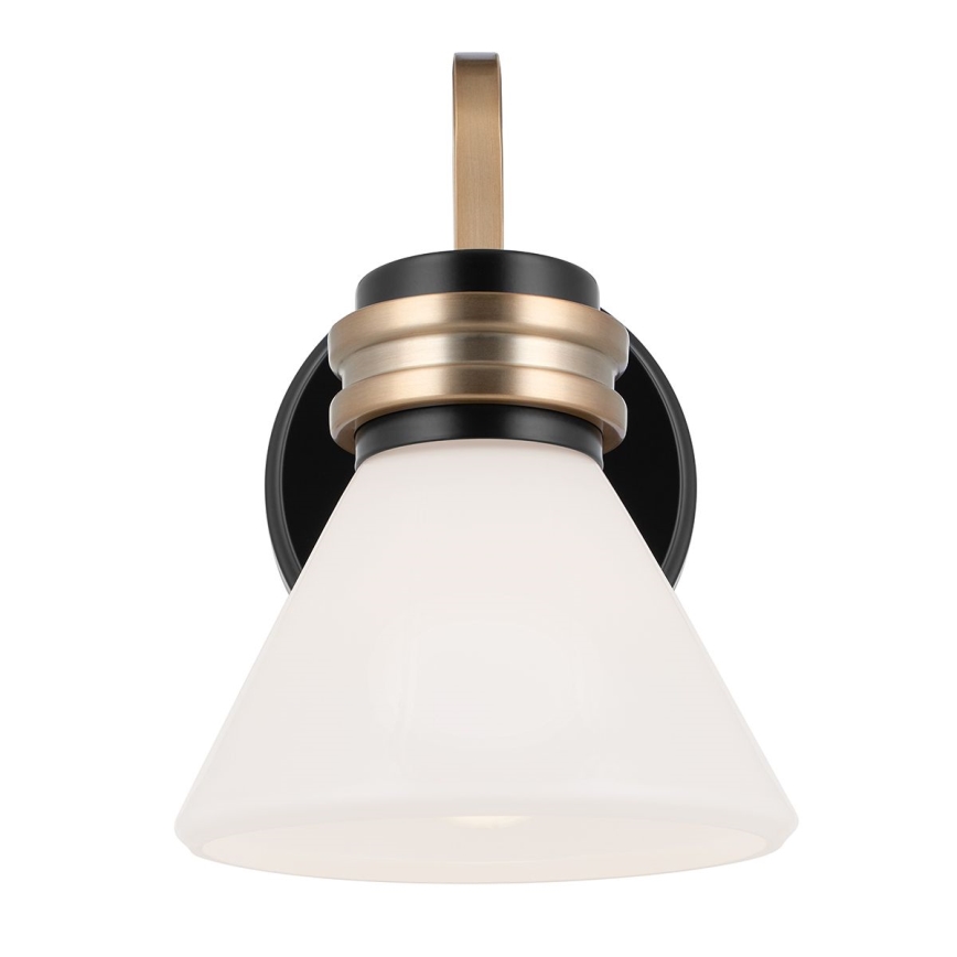 Kichler - LED Væglampe til badeværelse FARUM 1xG9/3W/230V IP44 sort/messing