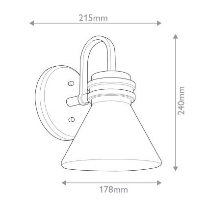 Kichler - LED Væglampe til badeværelse FARUM 1xG9/3W/230V IP44 sort/messing