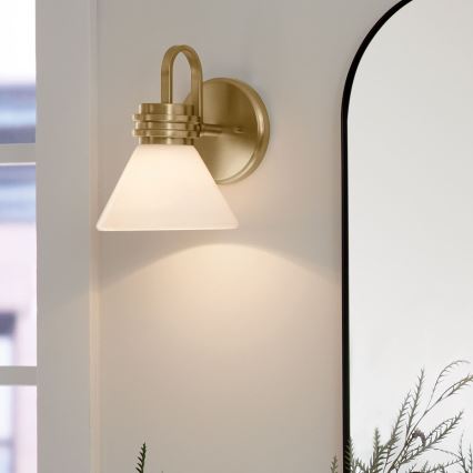 Kichler - LED Væglampe til badeværelse FARUM 1xG9/3W/230V IP44 messing