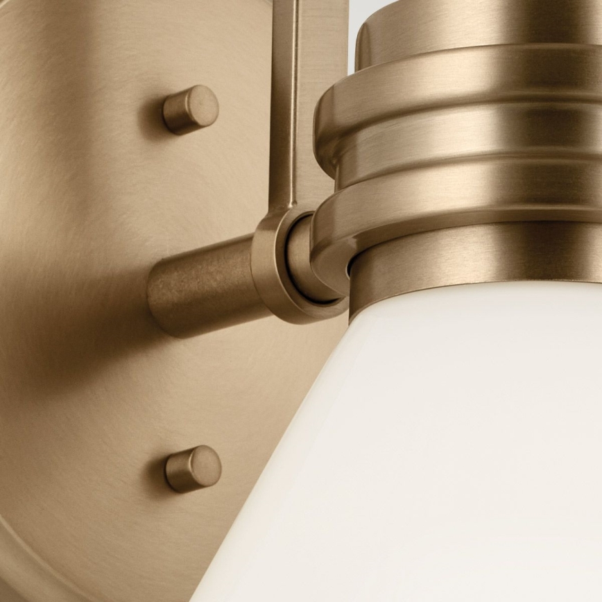Kichler - LED Væglampe til badeværelse FARUM 1xG9/3W/230V IP44 messing