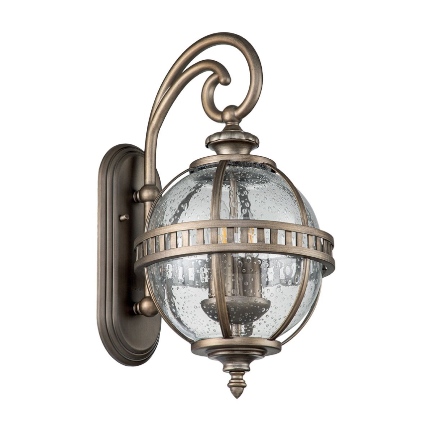 Kichler - Udendørs væglampe HALLERON 2xE14/40W/230V IP44