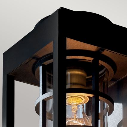 Kichler - Udendørs væglampe HONE S 1xE27/60W/230V IP44 sort