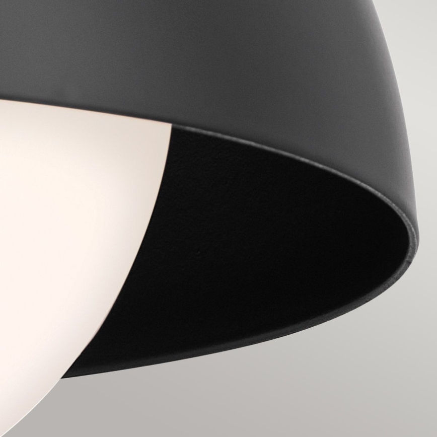 Kichler - Væglampe NIVA 1xE27/40W/230V sort