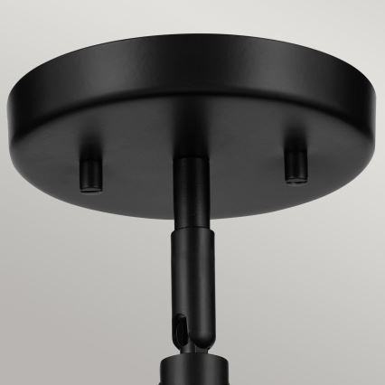 Kichler - Væglampe NIVA 1xE27/40W/230V sort
