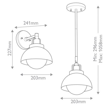 Kichler - Væglampe NIVA 1xE27/40W/230V sort