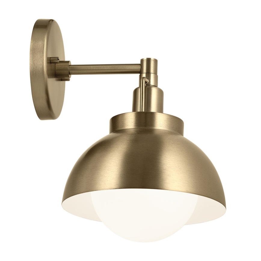 Kichler - Væglampe NIVA 1xE27/40W/230V messing
