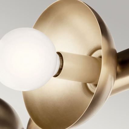 Kichler - Lysekrone med kabel PALTA 9xE14/40W/230V guld