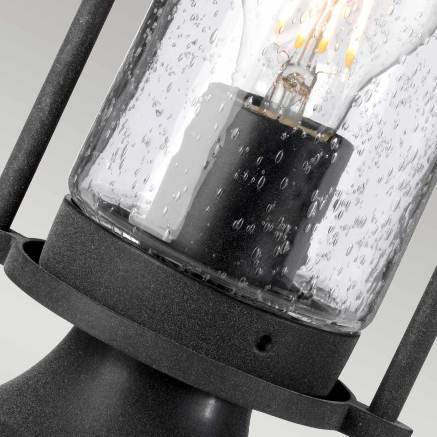 Kichler - Udendørslampe RIVERWOOD 1xE27/60W/230V IP44 sort