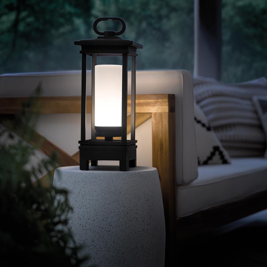 Kichler - LED Udendørs genopladelig bordlampe med højttaler SOUTH HOPE LED/3W/230V 8800 mAh IP44