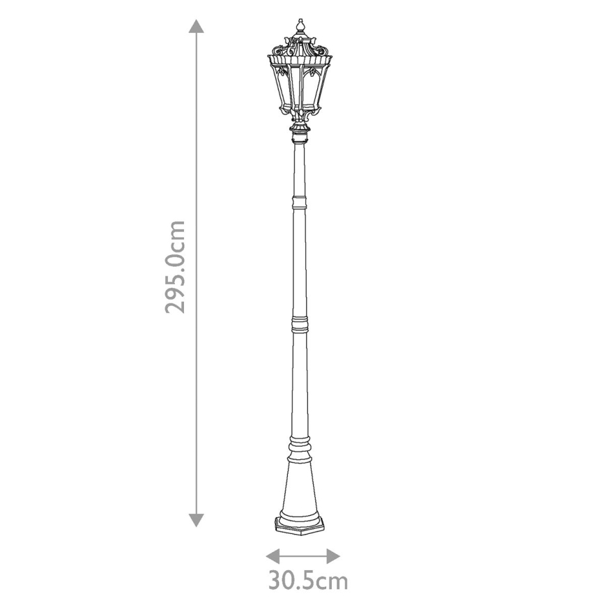 Kichler - Udendørslampe TOURNAI 3xE14/60W/230V IP44