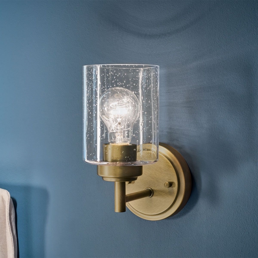 Kichler - Væglampe WINSLOW 1xE27/60W/230V messing