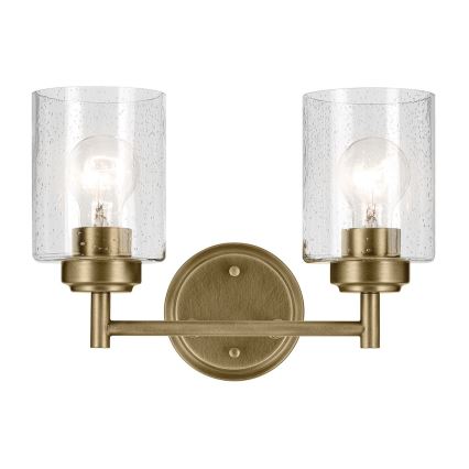 Kichler - Væglampe WINSLOW 2xE27/60W/230V messing