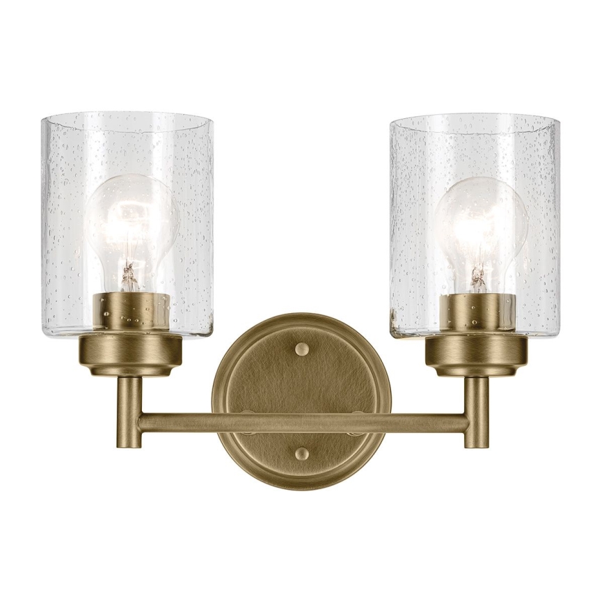 Kichler - Væglampe WINSLOW 2xE27/60W/230V messing