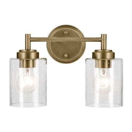 Kichler - Væglampe WINSLOW 2xE27/60W/230V messing