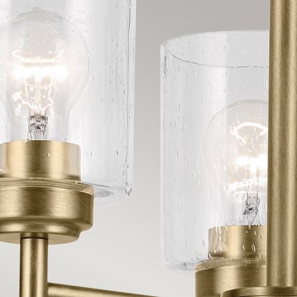 Kichler - Pendel med kædeophæng WINSLOW 3xE27/60W/230V diameter 45,8 cm messing