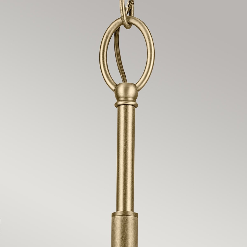 Kichler - Pendel med kædeophæng WINSLOW 3xE27/60W/230V diameter 45,8 cm messing