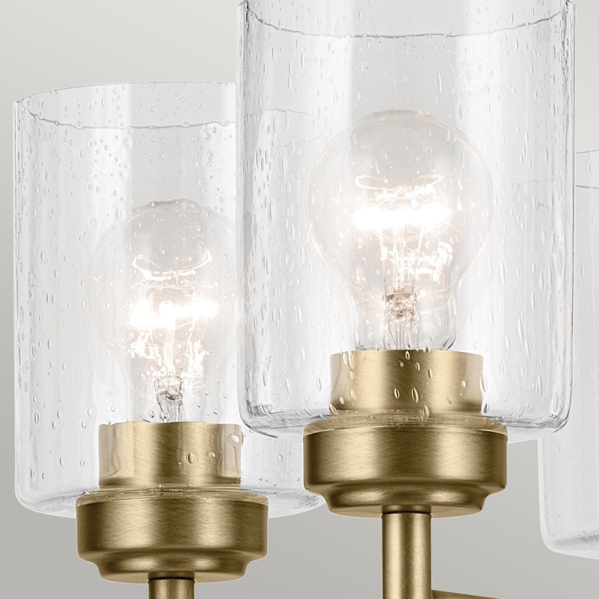 Kichler - Pendel med kædeophæng WINSLOW 5xE27/60W/230V diameter 50,2 cm messing