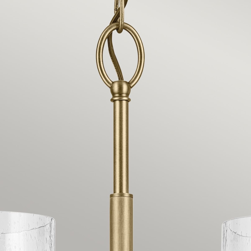 Kichler - Pendel med kædeophæng WINSLOW 5xE27/60W/230V diameter 50,2 cm messing