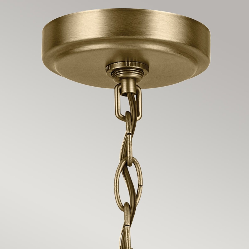 Kichler - Pendel med kædeophæng WINSLOW 5xE27/60W/230V diameter 50,2 cm messing