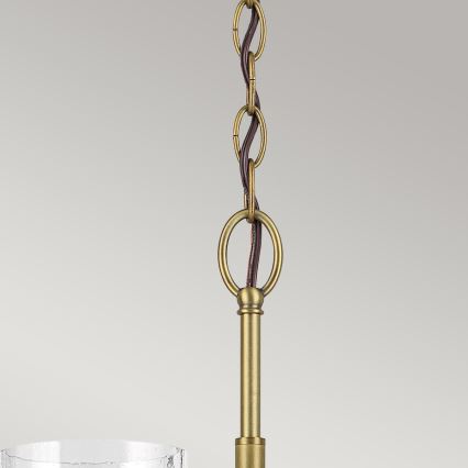 Kichler - Pendel med kædeophæng WINSLOW 6xE27/60W/230V diameter 66 cm messing