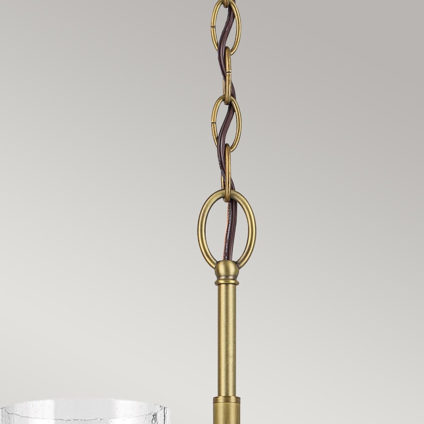 Kichler - Pendel med kædeophæng WINSLOW 6xE27/60W/230V diameter 66 cm messing