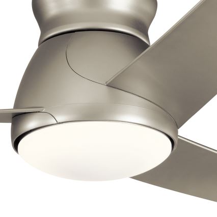 Kichler - LED loftventilator dæmpbar ERIS LED/10W/230V mat krom IP44 + fjernbetjening